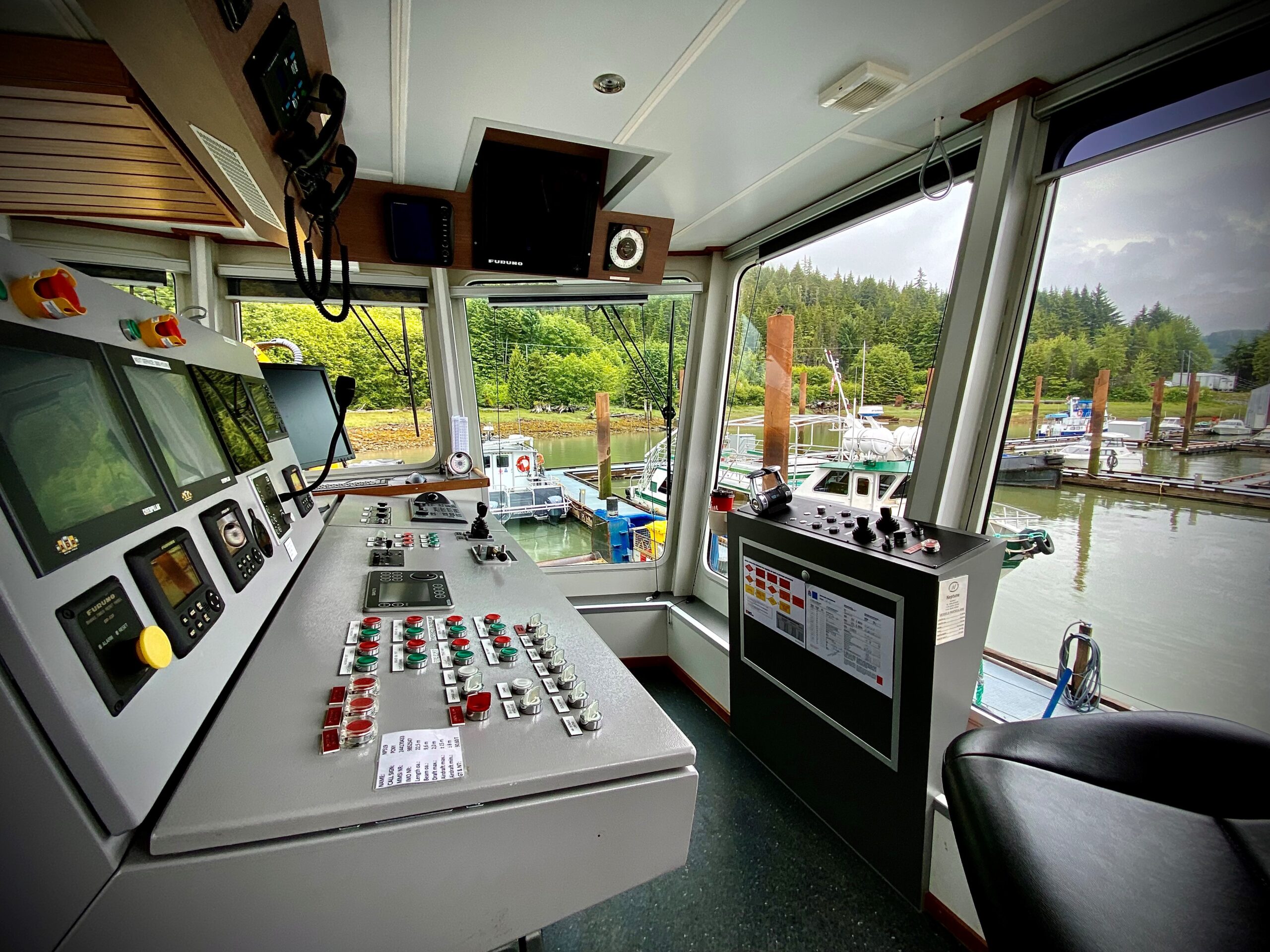 Boat command panel